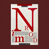 Better type from MONOTYPE - Classic Faces - Nimrod [Type Specimen Broadside]. Buy and sell the best original vintage posters with The Print Arkive.