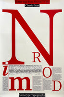 Better type from MONOTYPE, Classic Faces, Nimrod [Type Specimen Broadside]
