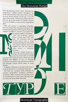 Better type from MONOTYPE, The Monotype Range [Type Specimen Broadside]