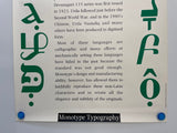 Better type from MONOTYPE, Non-Latins [Type Specimen Broadside]