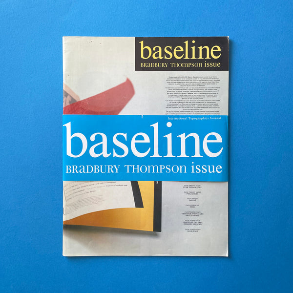 Baseline: International Typographics Journal, #11 1989 (Bradbury Thompson issue)