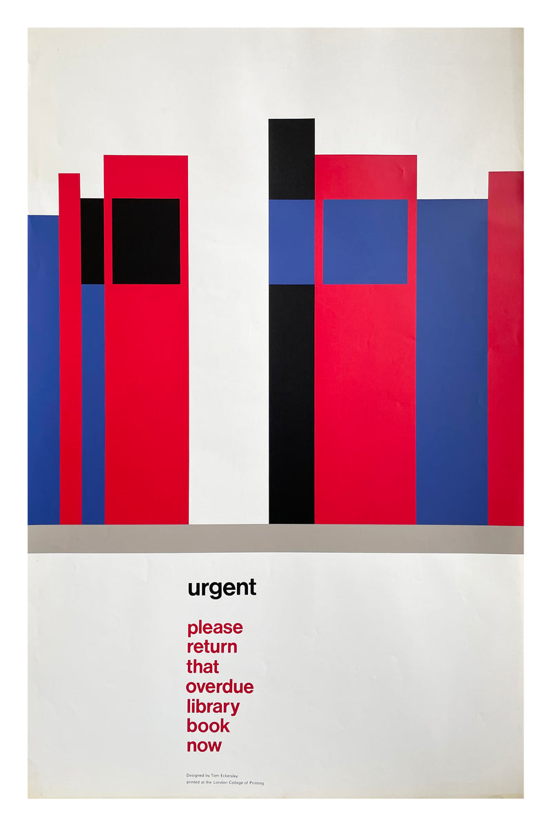 Urgent, please return that overdue library book now [Poster] Tom Ecker ...