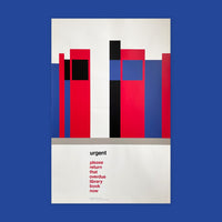 Urgent, please return that overdue library book now [Poster] Tom Eckersley. Buy and sell the best original vintage posters with The Print Arkive.