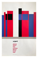 Urgent, please return that overdue library book now [Poster] Tom Eckersley