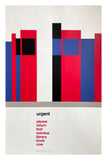 Urgent, please return that overdue library book now [Poster] Tom Eckersley