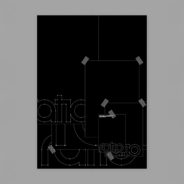 ‘ratio’ by Mode, 1 – An exhibition in mono, 23 of 28 designs for Blanka 09/06. Buy and sell the best original vintage posters with The Print Arkive.