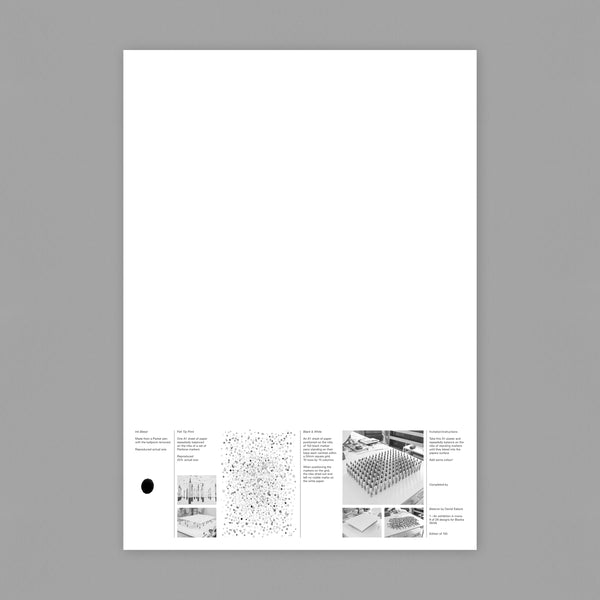 An Exhibition in Mono by Blanka was a graphic design exhibition held at the SEA Gallery in London (2006), it featured 28 leading graphic design studios, each invited to create an A1 black-and-white poster. 