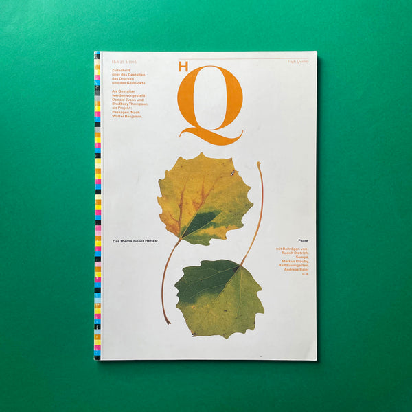 HQ High Quality Design magazine. Buy and sell the best graphic design books, journals, magazines and posters with The Print Arkive.