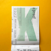 New Letterpress Printing & Printmaking Ventures’ announcement poster (Alan Kitching, Celia Stothard)