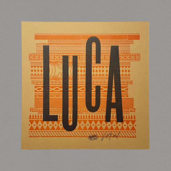 “Luca”, James Victore. Buy and sell the best original vintage posters and prints with The Print Arkive.