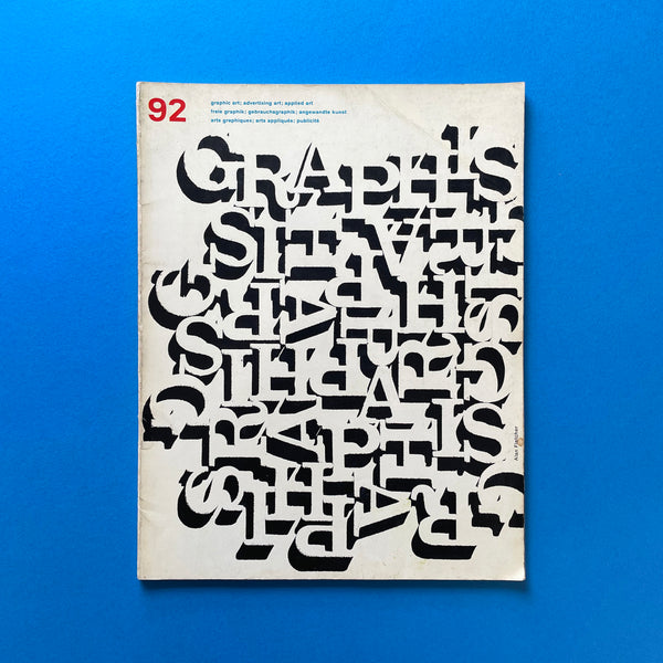 Graphis #92 - International Journal of Graphic Art and Applied Art, 1960. Buy and sell the best graphic design books, journals, magazines and posters with The Print Arkive.