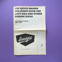 The quick brown fox: The Emigre catalog 1984-2002