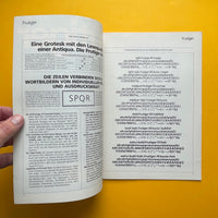 Frutiger-Probe 101, Berthold Fototype [Specimen Booklet]