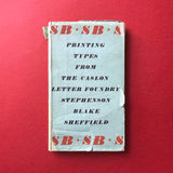 Specimens of Printing Types From Stephenson Blake The Caslon Letter Foundry Sheffield. Buy and sell the best graphic design books, journals, magazines and posters with The Print Arkive.