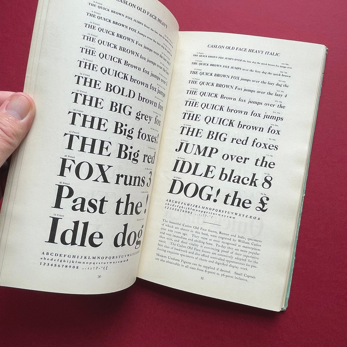 Specimens of Printing Types From Stephenson Blake The Caslon Letter ...