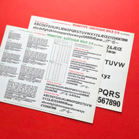 Monotype: Grotesque, Bembo, Times, Univers [Specimen Sheets]