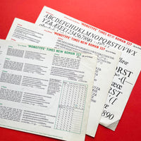 Monotype: Grotesque, Bembo, Times, Univers [Specimen Sheets]