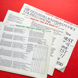 Monotype: Grotesque, Bembo, Times, Univers [Specimen Sheets]