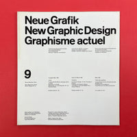 Neue Grafik / New Graphic Design / Graphisme actuel [First Ed. Near Complete]