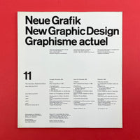 Neue Grafik / New Graphic Design / Graphisme actuel [First Ed. Near Complete]