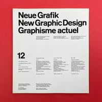 Neue Grafik / New Graphic Design / Graphisme actuel [First Ed. Near Complete]