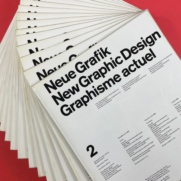 Neue Grafik / New Graphic Design / Graphisme actuel [First Ed. Near Complete]. Buy and sell the best graphic design books, journals, magazines and posters with The Print Arkive.