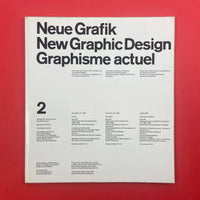 Neue Grafik / New Graphic Design / Graphisme actuel [First Ed. Near Complete]