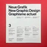 Neue Grafik / New Graphic Design / Graphisme actuel [First Ed. Near Complete]