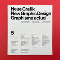 Neue Grafik / New Graphic Design / Graphisme actuel [First Ed. Near Complete]