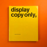 Display copy only, a book of Intro work. Buy and sell the best graphic design books, journals, magazines and posters with The Print Arkive.