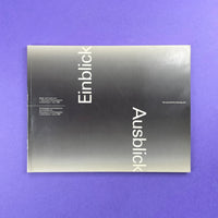 Einblick Ausblick; Der Persönliche Standpunkt. Buy and sell the best graphic design books, journals, magazines and posters with The Print Arkive.