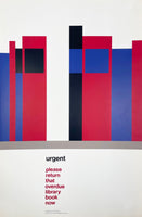 Urgent, please return that overdue library book now [Poster] Tom Eckersley