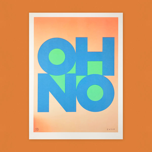 OH NO [Screenprint] James Joyce