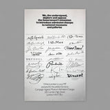 We, the undersigned, deplore and oppose… [Poster] Crosby/Fletcher/Forbes