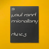 Design Quarterly 123: A Paul Rand Miscellany. Buy and sell the best graphic design books, journals, magazines and posters with The Print Arkive.