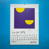 A calendar for 1989 designed by Alan Fletcher for Pentagram