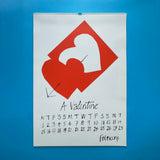 A calendar for 1989 designed by Alan Fletcher for Pentagram