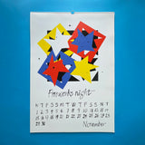 A calendar for 1989 designed by Alan Fletcher for Pentagram