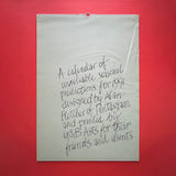 A calendar for 1991 designed by Alan Fletcher for Pentagram