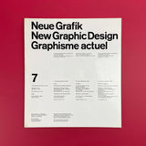 Neue Grafik / New Graphic Design / Graphisme actuel No.7 1960. Buy and sell the best graphic design books, journals, magazines and posters with The Print Arkive.