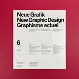 Neue Grafik / New Graphic Design / Graphisme actuel No.6 1960. Buy and sell the best graphic design books, journals, magazines and posters with The Print Arkive.