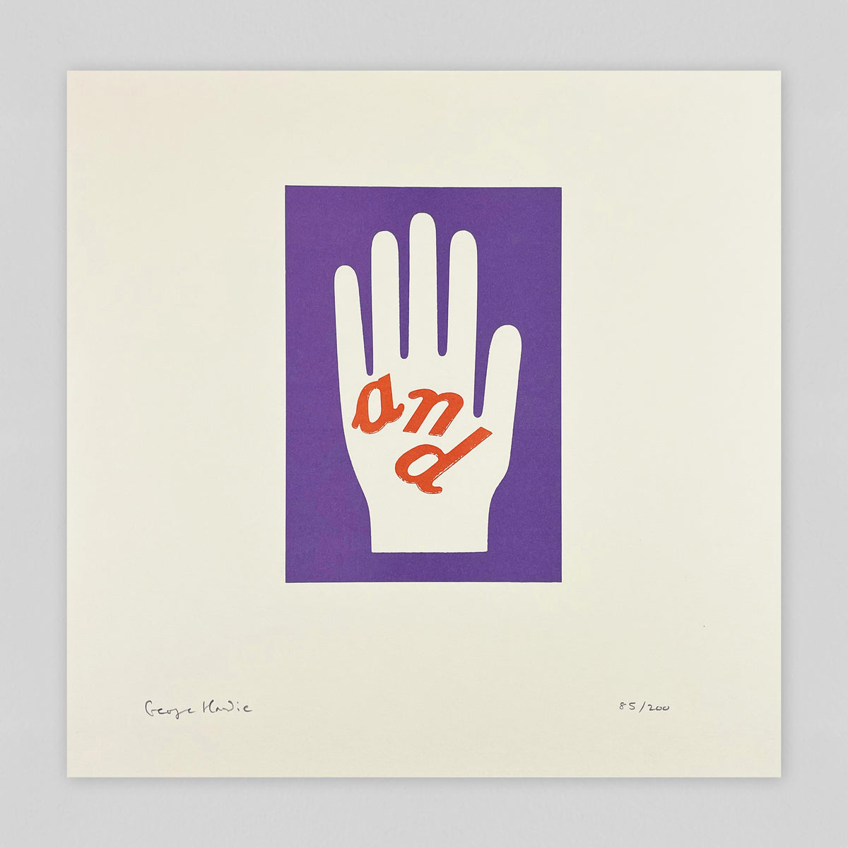 “Hand”, George Hardie [AGI ‘4-letter-word’] – The Print Arkive