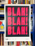 Blah Blah Blah: Dave Buonaguidi [Lecture Poster] Typographic Circle