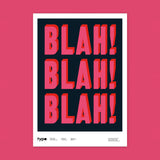 Blah Blah Blah: Dave Buonaguidi [Lecture Poster] Typographic Circle