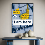 I Am Here: Tim Fendy [Lecture Poster] Typographic Circle