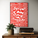 Design CAN make a difference: Michael Johnson [Lecture Poster] Typographic Circle