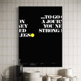 To Go On a Journey: Sanky [Lecture Poster] Typographic Circle