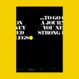 To Go On a Journey: Sanky [Lecture Poster] Typographic Circle