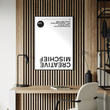 Creative Mischief: Dave Trott [Lecture Poster] Typographic Circle