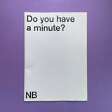 NB Studio: Do you have a minuet? [Credentials]. Buy and sell the best graphic design books, journals, magazines and posters with The Print Arkive.